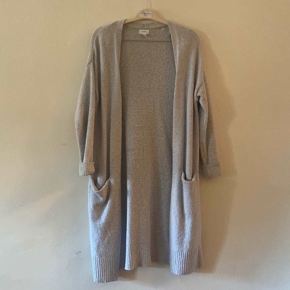 Old Navy Grey Long Sweater / Duster